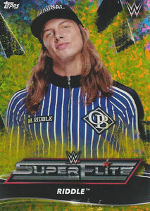 Topps WWE Superstars 2021 Trading Cards Riddle SE10 Yellow