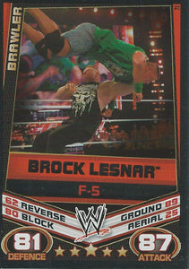 WWE Topps Slam Attax Rebellion 2012 Trading Card Brock Lesnar No.25
