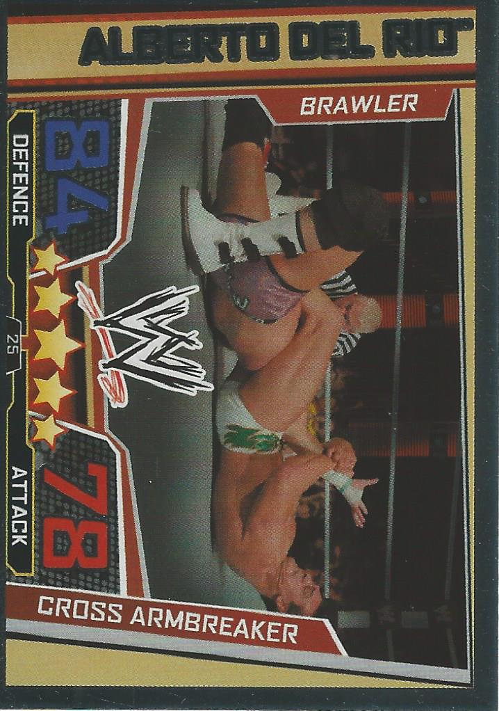 WWE Slam Attax Superstars 2013 Trading Card Finisher Alberto Del Rio No.25