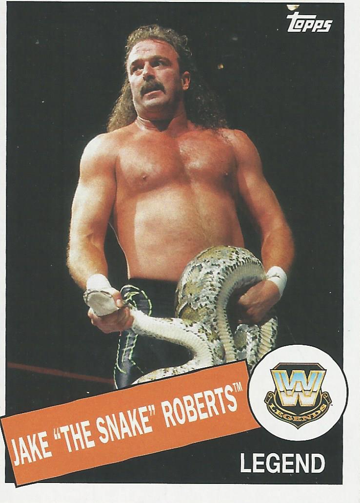 WWE Topps Heritage 2015 Trading Card Jake the Snake Roberts No.25