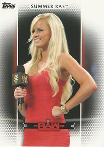 WWE Topps Women Division 2017 Trading Card Summer Rae R25