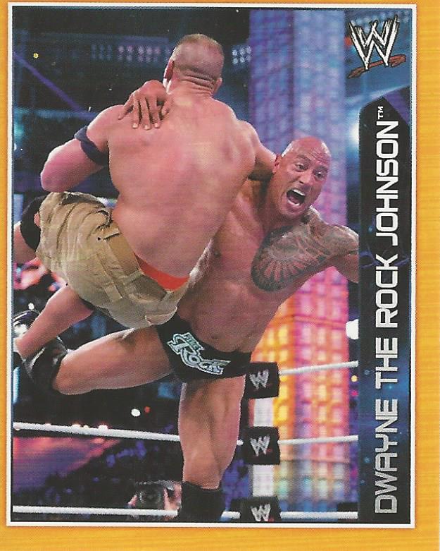 WWE Topps A-Z Sticker Collection 2014 The Rock No.25