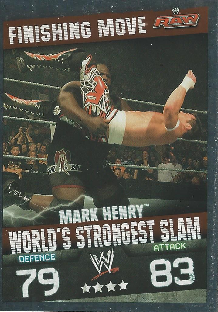 WWE Topps Slam Attax Evolution 2010 Trading Cards Mark Henry No.25