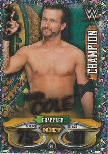 WWE Topps Slam Attax Live 2018 Trading Card Adam Cole Champion NXT No.25