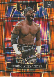 WWE Panini Select Trading Cards 2022 Cedric Alexander No.25 Orange Flash