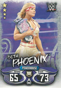 WWE Topps Slam Attax Live 2018 Trading Card Beth Phoenix No.260