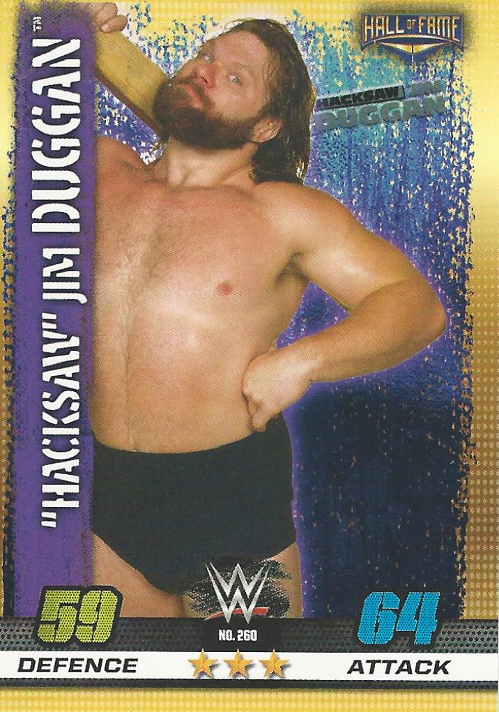 WWE Topps Slam Attax 10th Edition Trading Card 2017 Hacksaw Jim Duggan No.260