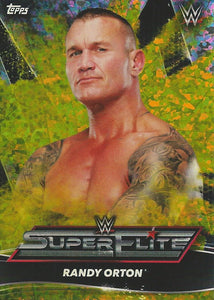 Topps WWE Superstars 2021 Trading Cards Randy Orton SE11 Yellow