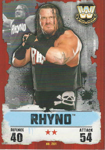 WWE Topps Slam Attax Takeover 2016 Trading Card Rhyno No.261