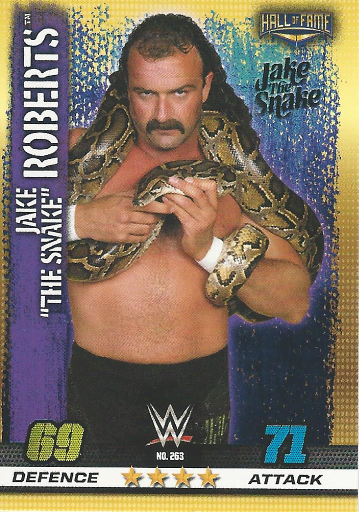 WWE Topps Slam Attax 10th Edition Trading Card 2017 Jake the Snake Roberts No.263