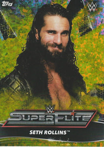 Topps WWE Superstars 2021 Trading Cards Seth Rollins SE14 Yellow