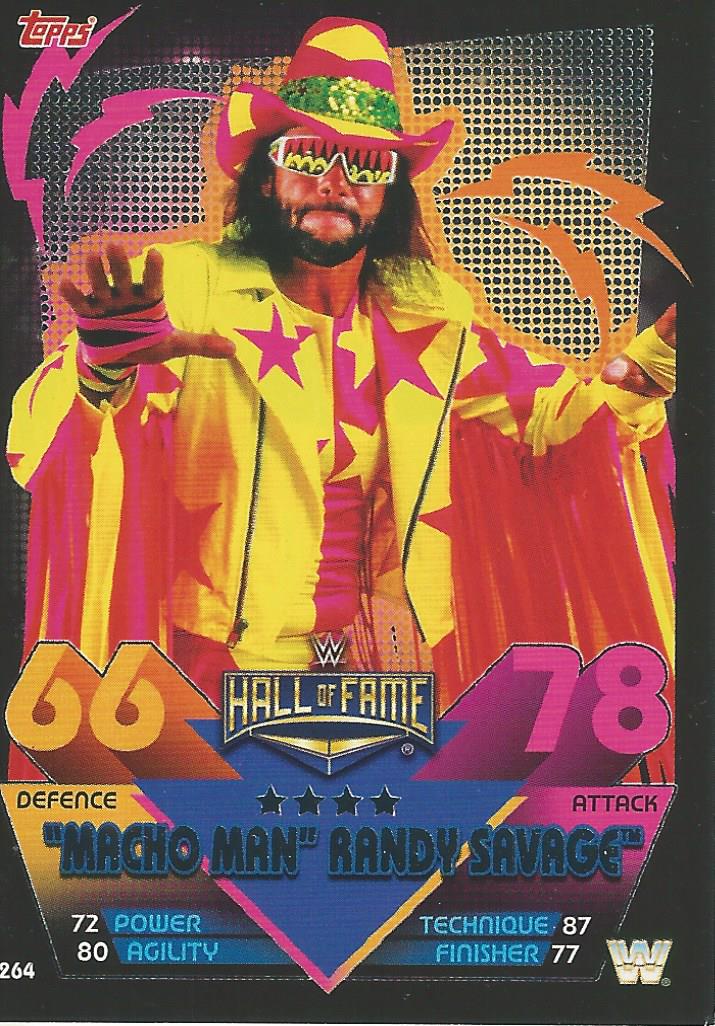 WWE Topps Slam Attax Reloaded 2020 Trading Card Macho Man Randy Savage No.264