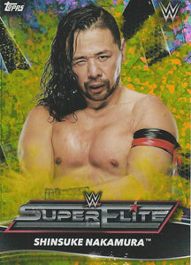 Topps WWE Superstars 2021 Trading Cards Shinsuke Nakamura SE15 Yellow