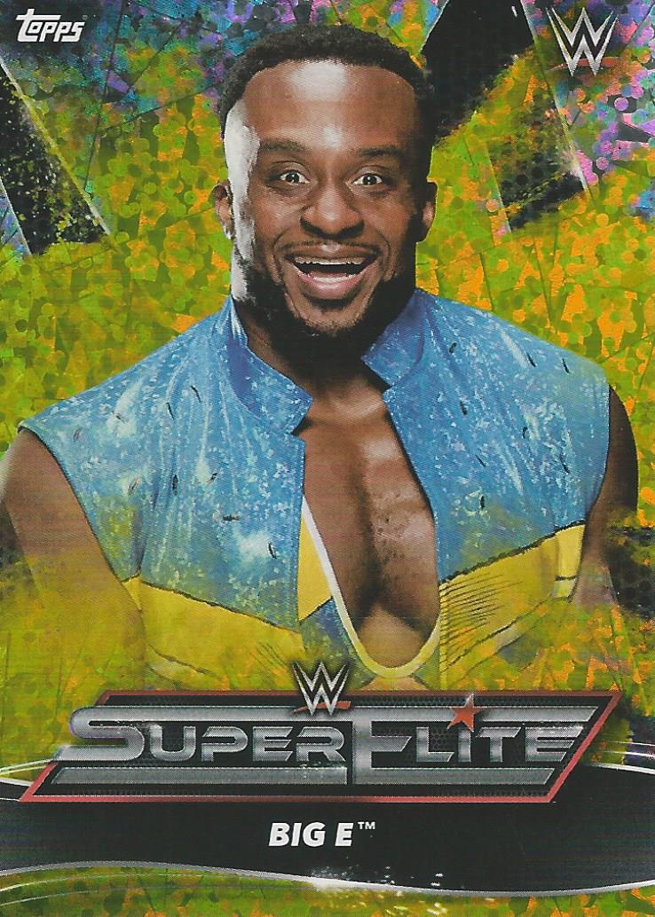 Topps WWE Superstars 2021 Trading Cards Big E SE16 Yellow