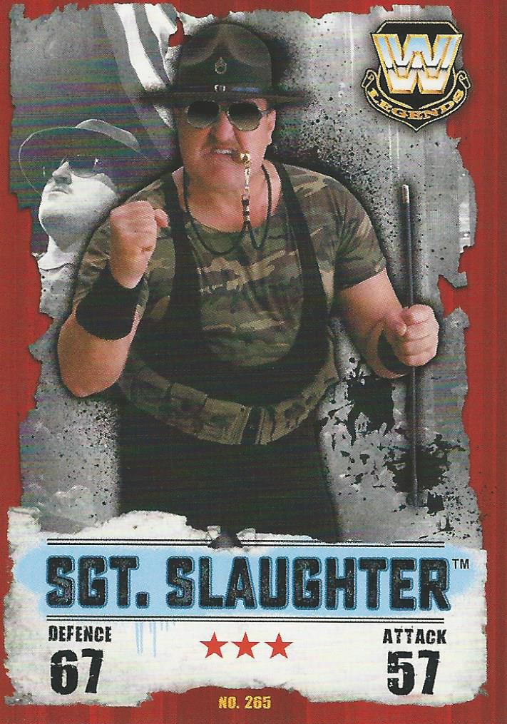 WWE Topps Slam Attax Takeover 2016 Trading Card Sgt Slaughter No.265