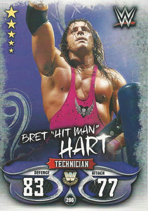 WWE Topps Slam Attax Live 2018 Trading Card Bret Hitman Hart No.266