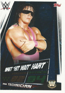 WWE Topps Slam Attax Universe 2019 Trading Card Bret Hart No.268