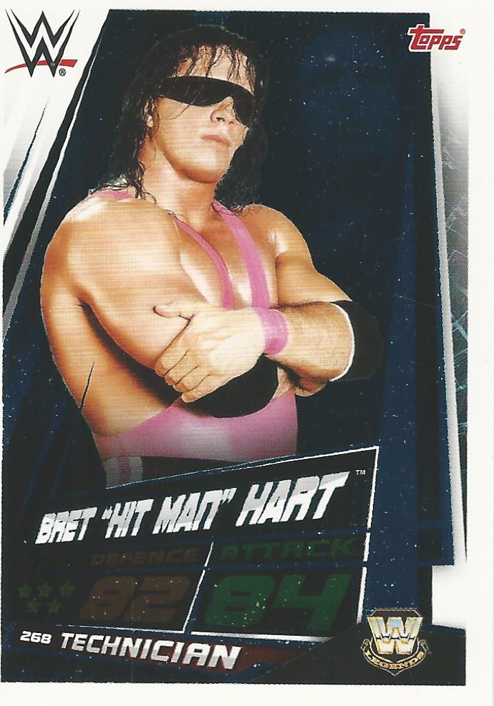 WWE Topps Slam Attax Universe 2019 Trading Card Bret Hart No.268