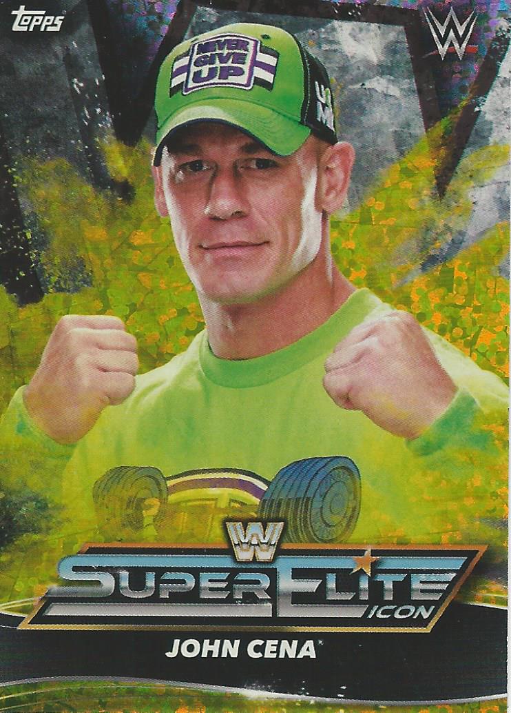 Topps WWE Superstars 2021 Trading Cards John Cena IC4 Yellow