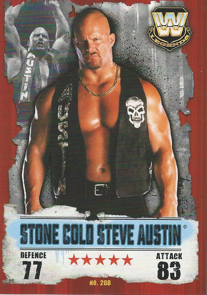 WWE Topps Slam Attax Takeover 2016 Trading Card Stone Cold Steve Austin No.268