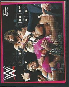 WWE Topps Road to Wrestlemania Stickers 2021 Bret Hitman Hart No.268
