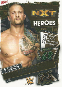 WWE Topps Slam Attax 2021 Trading Card Karrion Kross No.268