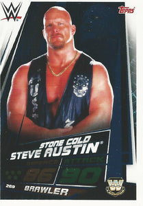 WWE Topps Slam Attax Universe 2019 Trading Card Stone Cold Steve Austin No.269