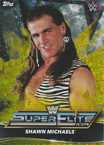 Topps WWE Superstars 2021 Trading Cards Shawn Michaels IC5 Yellow