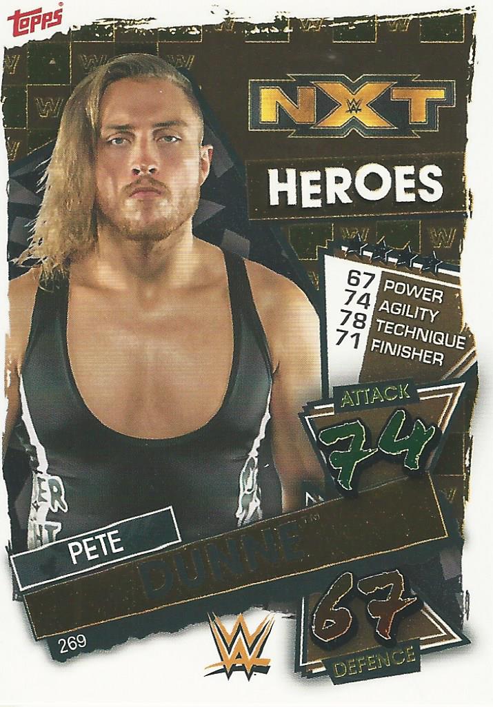 WWE Topps Slam Attax 2021 Trading Card Pete Dunne No.269