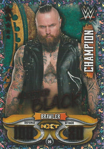 WWE Topps Slam Attax Live 2018 Trading Card Aleister Black Champion NXT No.26