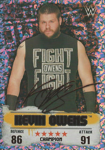 WWE Topps Slam Attax Takeover 2016 Trading Card Kevin Owens Red Champion No.26