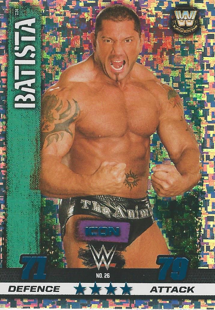 WWE Slam Attax 10th Edition Trading Card 2017 Legend Batista No.26