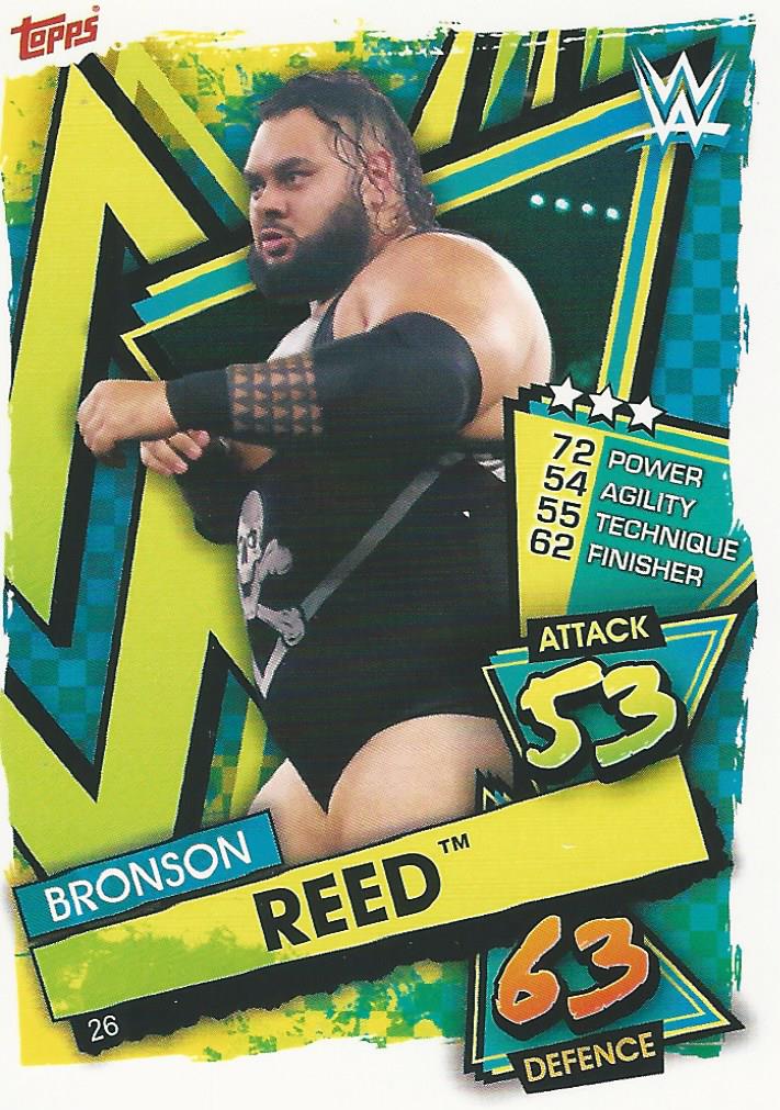 WWE Topps Slam Attax 2021 Trading Card Bronson Reed No.26