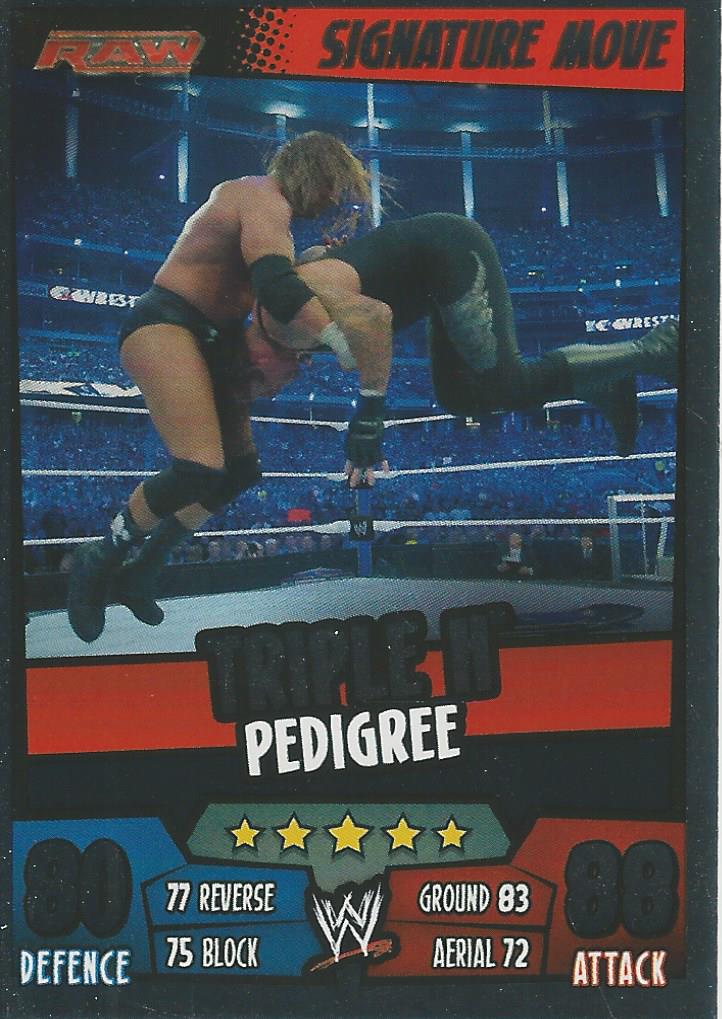 WWE Topps Slam Attax Rumble 2011 Trading Card Triple H No.26