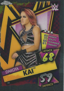 WWE Topps Slam Attax Chrome 2021 Trading Cards Dakota Kai No.26