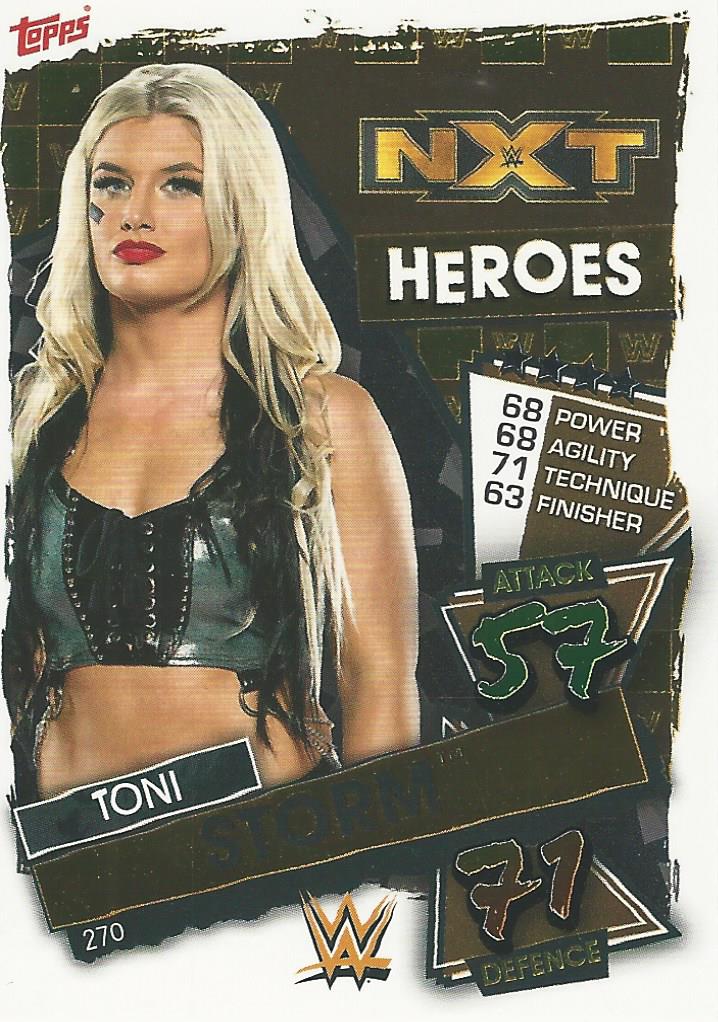 WWE Topps Slam Attax 2021 Trading Card Toni Storm No.270