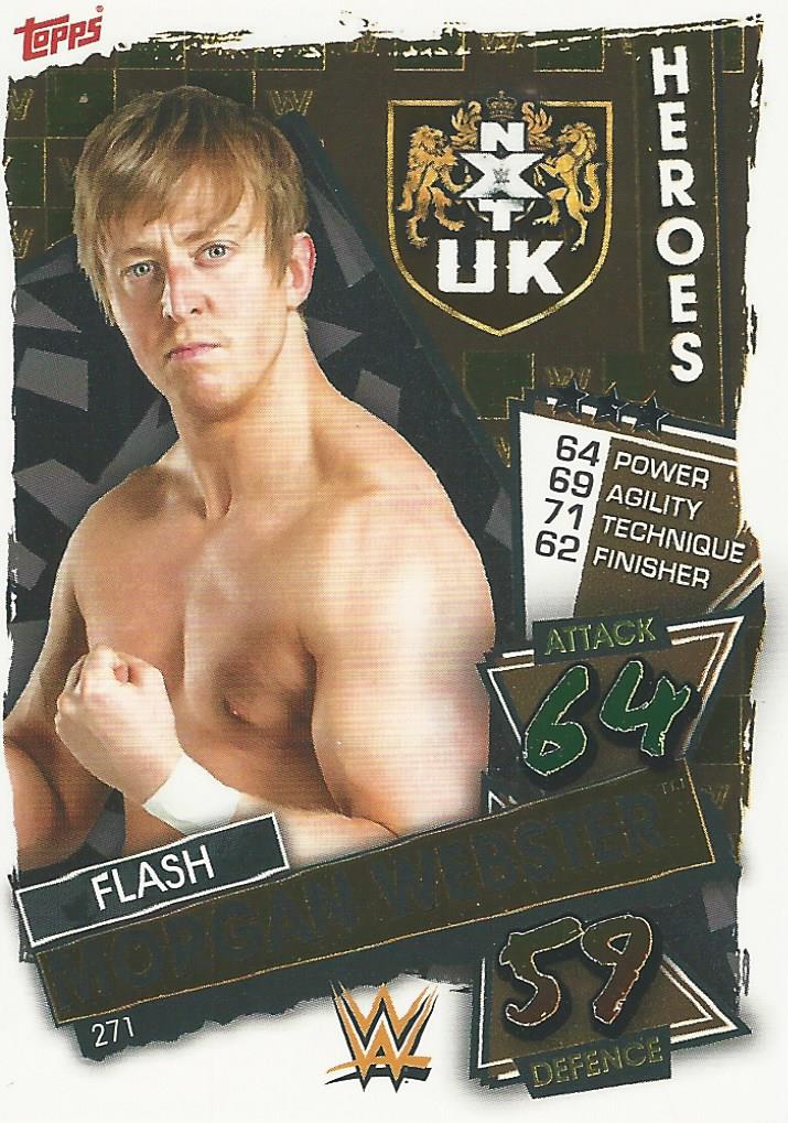 WWE Topps Slam Attax 2021 Trading Card Flash Morgan Webster No.271