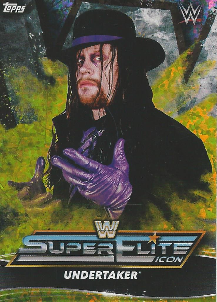 Topps WWE Superstars 2021 Trading Cards Undertaker IC9 Yellow