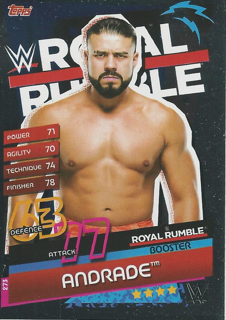 WWE Topps Slam Attax Reloaded 2020 Trading Card Andrade No.273