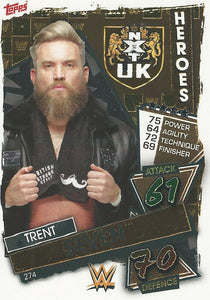 WWE Topps Slam Attax 2021 Trading Card Trent Seven No.274