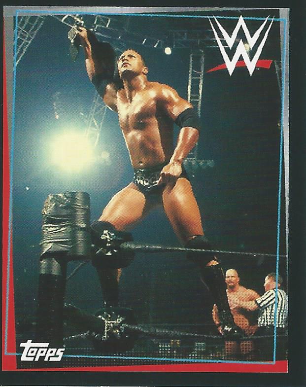 WWE Topps Road to Wrestlemania Stickers 2021 The Rock No.275