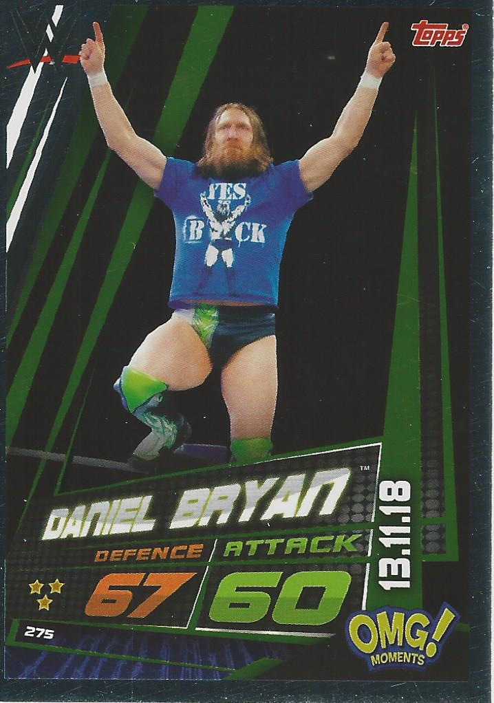 WWE Topps Slam Attax Universe 2019 Trading Card Daniel Bryan No.275