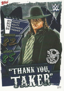 WWE Topps Slam Attax 2021 Trading Card Undertaker No.277