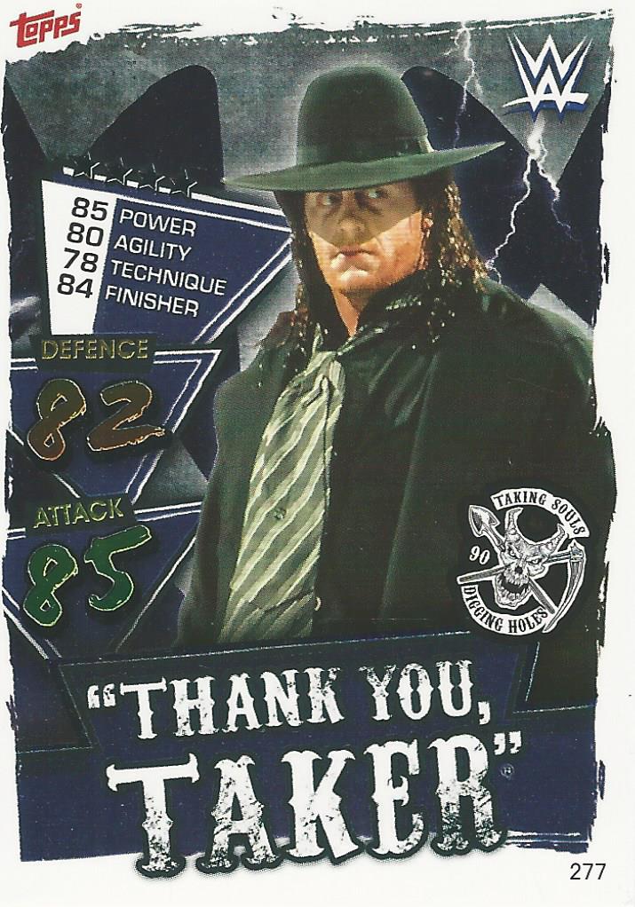 WWE Topps Slam Attax 2021 Trading Card Undertaker No.277