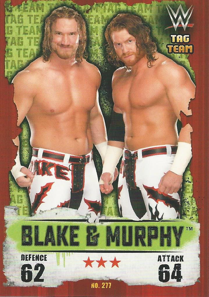 WWE Topps Slam Attax Takeover 2016 Trading Card Blake and Murphy No.277