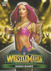 WWE Topps Road to Wrestlemania 2018 Trading Cards Sasha Banks R27