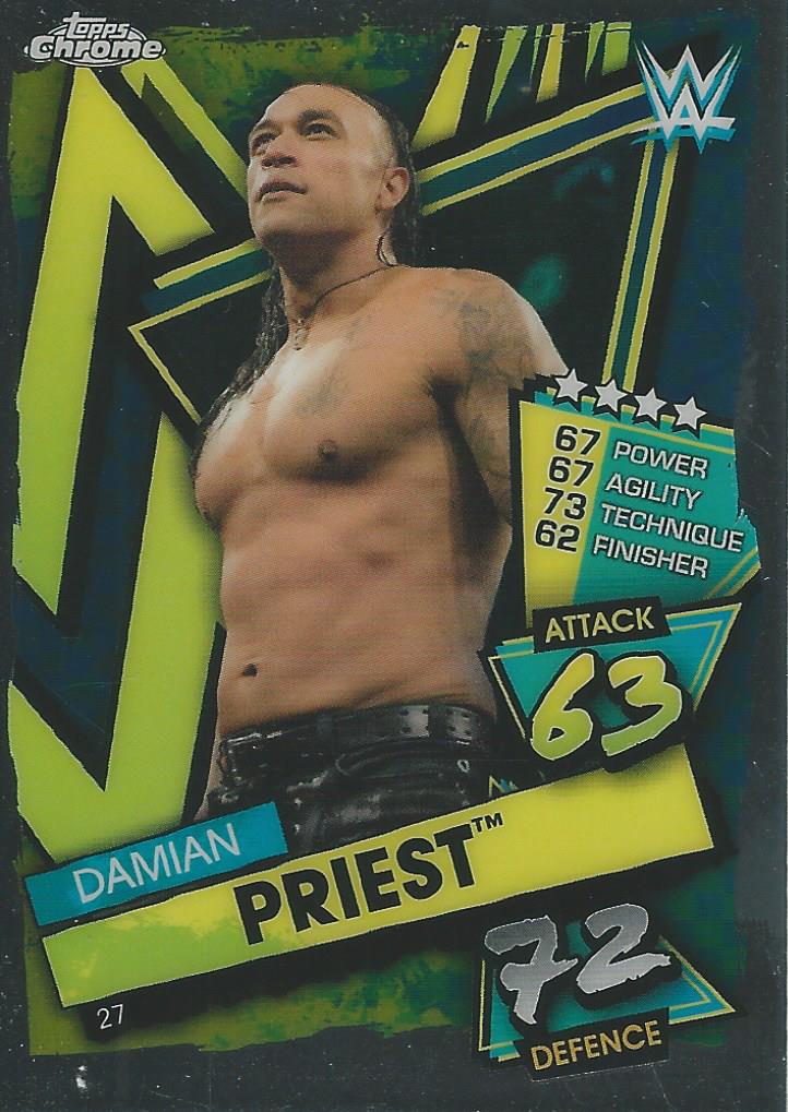 WWE Topps Slam Attax 2021 Chrome Trading Cards Damian Priest No.27