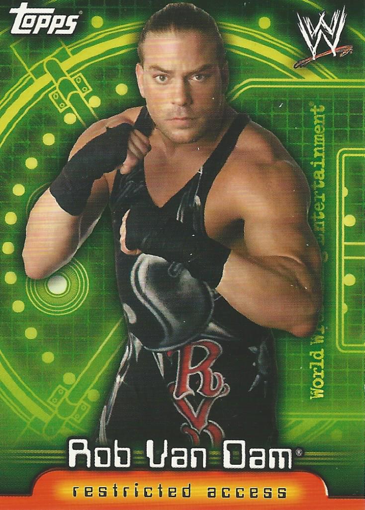 WWE Topps Insider 2006 Trading Card Rob Van Dam No.27