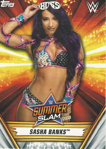 WWE Topps Summerslam 2019 Trading Card Sasha Banks No.27