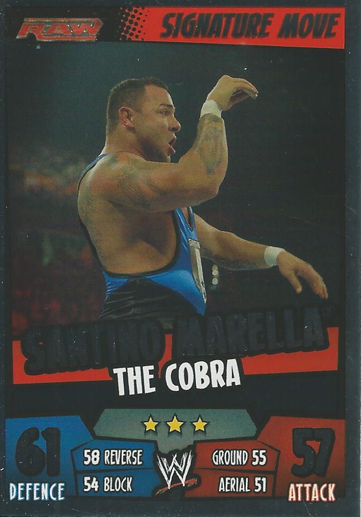 WWE Topps Slam Attax Rumble 2011 Trading Card Santino Marella No.27